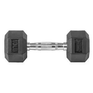 Lifeline Fitness Hex Rubber Dumbbells - Multiple Weight Options