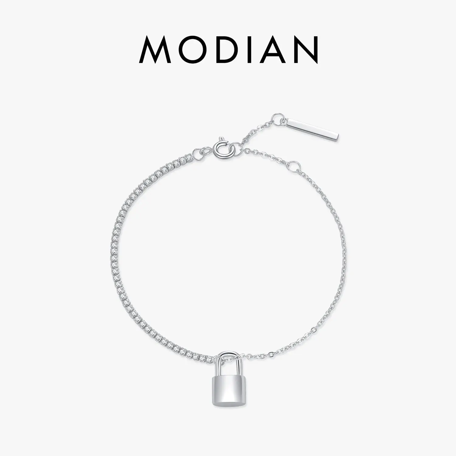 925 Sterling Silver Lock Bracelet