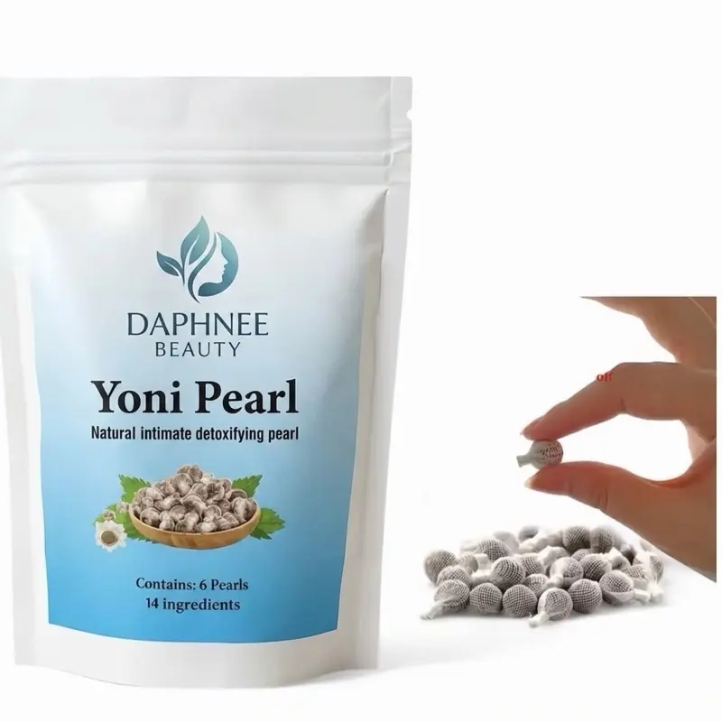 Daphnee Beauty Organic Yoni Pearls, 6-Count Set +Applicator