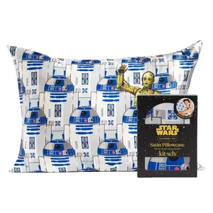 Star Wars™ & Kitsch Satin Pillowcase in R2-D2 & C-3PO