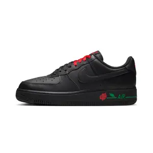 W Nike Air Force 1 ’07 SE “Black/Sport Red/Pine Green” IF0498-001 Sneaker Footwear Casual Footwear Rubber Trainer Athletic Walking Shoes Leather Women Classic Training