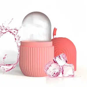 Ice Roller for Face & Eye Puffiness, Facial Massager Contour & Enhance Skin Care & Glow, Reusable & Leakproof Ice Facial Roller Mold Cube