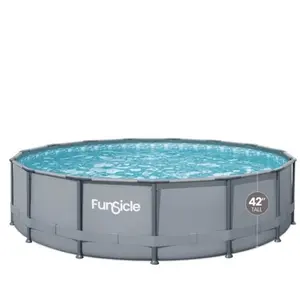 Funsicle 15ft Oasis Round Above Metal Frame Swimming Pool,Includes Pump And More