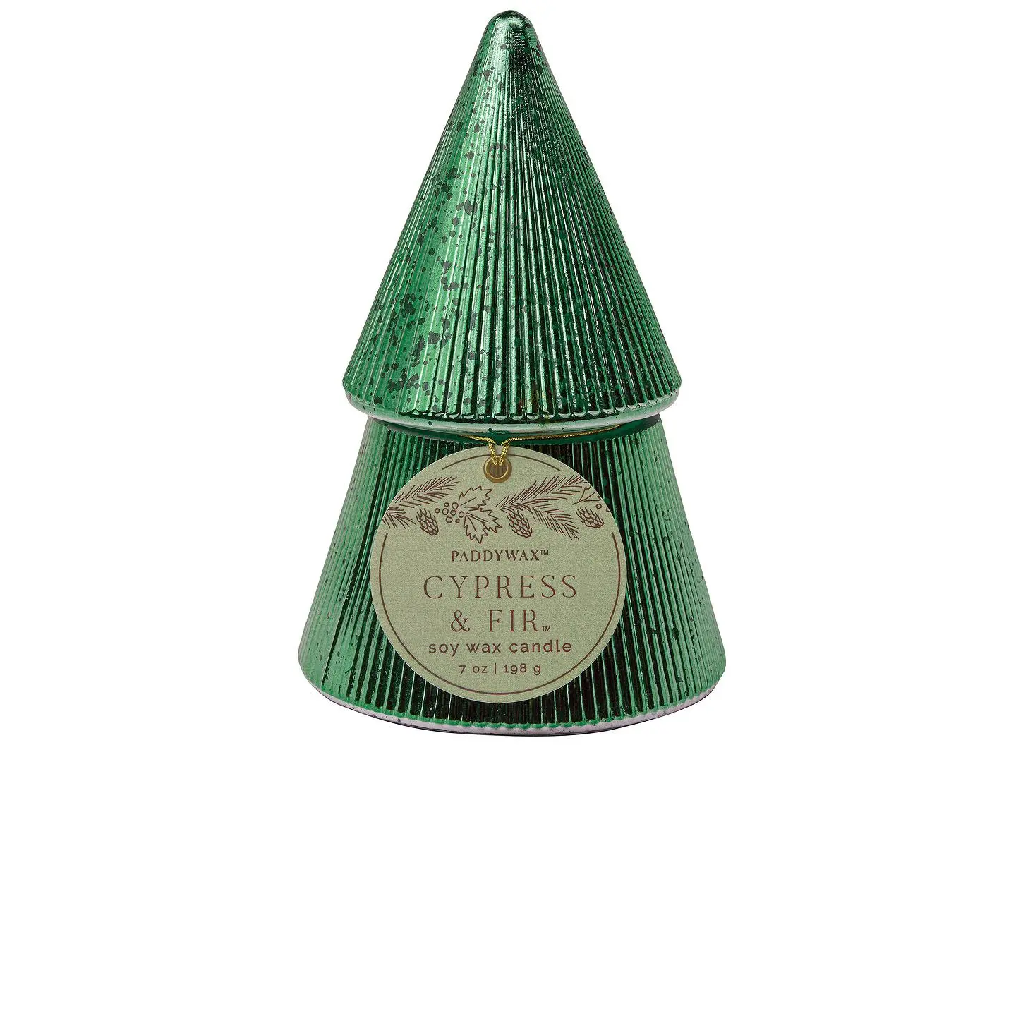 Paddywax Cypress & Fir 7oz Green Candle