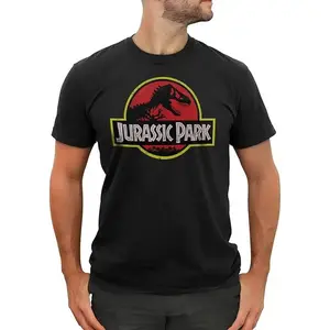 Jurassic Park Mens Jurassic Park Men's Classic Movie Logo T-Shirt