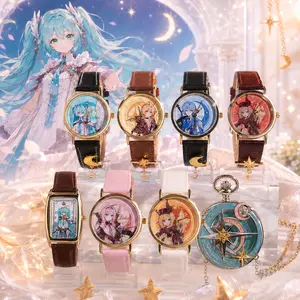 MINISO Hatsune Miku Star Moon Knight Series - Surprise Blind Box Wristwatch, Cute Anime Peripheral Collectible Birthday Gift#Summervibes