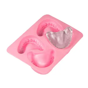 Genuine Fred Frozen Smiles Ice Molds Silicone Tray - 4 Ice Molds for Glass and Party Guests - Food-Safe Silicone - Also Works as Candy or Jello Mold