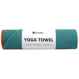 Hot Yoga Towel - Microfiber Non Slip Yoga Mat Towel with Grip Dot Sweat Absorbent Towel for Hot Yoga, Pilates and Fitness 72" x 24"