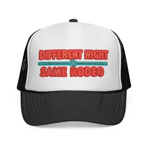 Different Night Same Rodeo Trucker Cap, Bailey Zimmerman Tour Hat, Country Music Mesh Snapback Baseball Cap, Adjustable Streetwear Hat, Gift for Fans