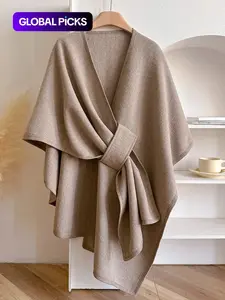 Women's Fall Winter Fashion Trendy Solid Shawl, Solid Color Shawl, Warm Comfortable Scarf, Casual Multifunctional Wrap for Autumn/winter Decor, Soft Shawl