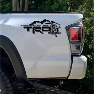 TRD Off Road Decal, Fits Tacoma Tundra Ford Runner Truck bedside decal set of 2 Compass Expedition Mountain vinyl decal