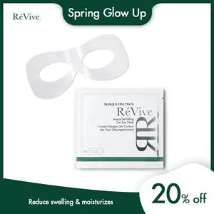 【Spring Glow Up】RéVive De-Puffing Gel Eye Mask - Hydrating Under Eye Masks for a Refreshed, Glowing Appearance - Made with Niacinamide and Bio-Renewal & Bio-Firming Peptides to Quickly Plump & Protect Skin