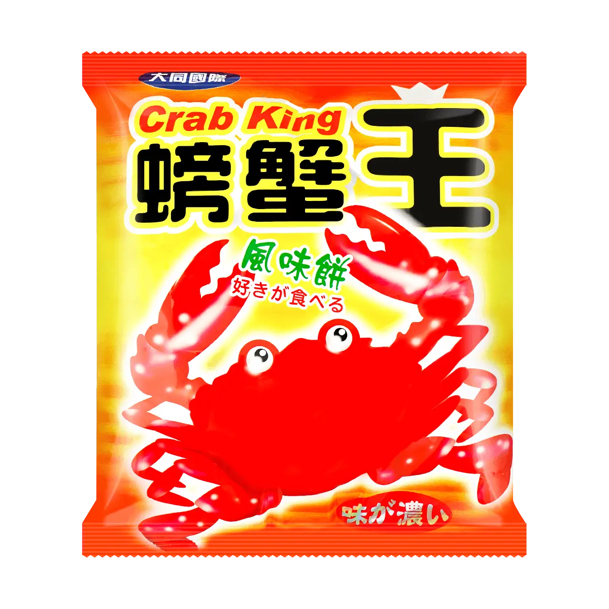 Datong International Crab King Snacks 40g - Authentic Taiwanese "Gu Zao Wei" Crispy Crab Crackers for Casual Snacking