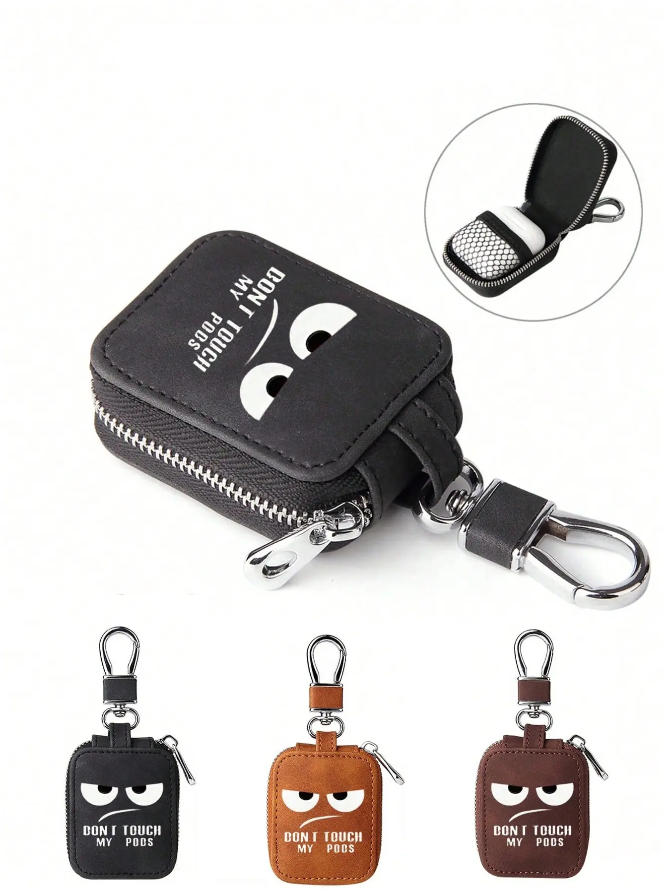 Bluetooth-compatible Earphone Case, Lightweight Portable Design, Durable Zipper Protection, Ideal for Travel & Daily Use, Fits Wireless Headphones, Earphone Storage Bag