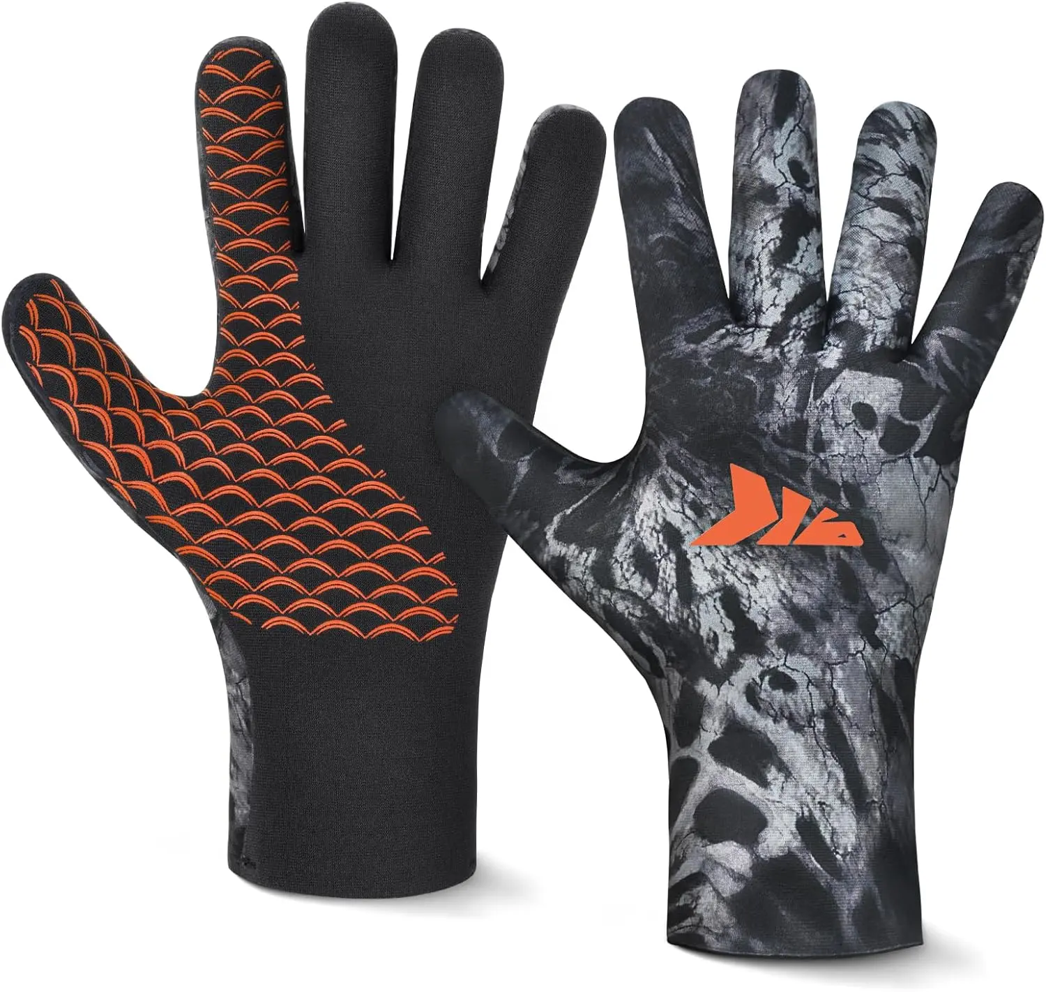 KastKing IceRiver Fishing Gloves, 100% Waterproof Gloves for Men & Women | Cold Weather Winter Gloves, Fleece-Lined for Warmth, Non-Slip Embossed Palm Grip for Ice Fishing & Outdoor Activities