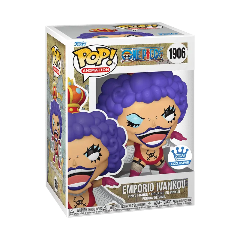 Funko Pop! One Piece - Emporio Ivankov (Common) #1906 Exclusive (Sticker may vary) Collectible Pop Vinyl Figure