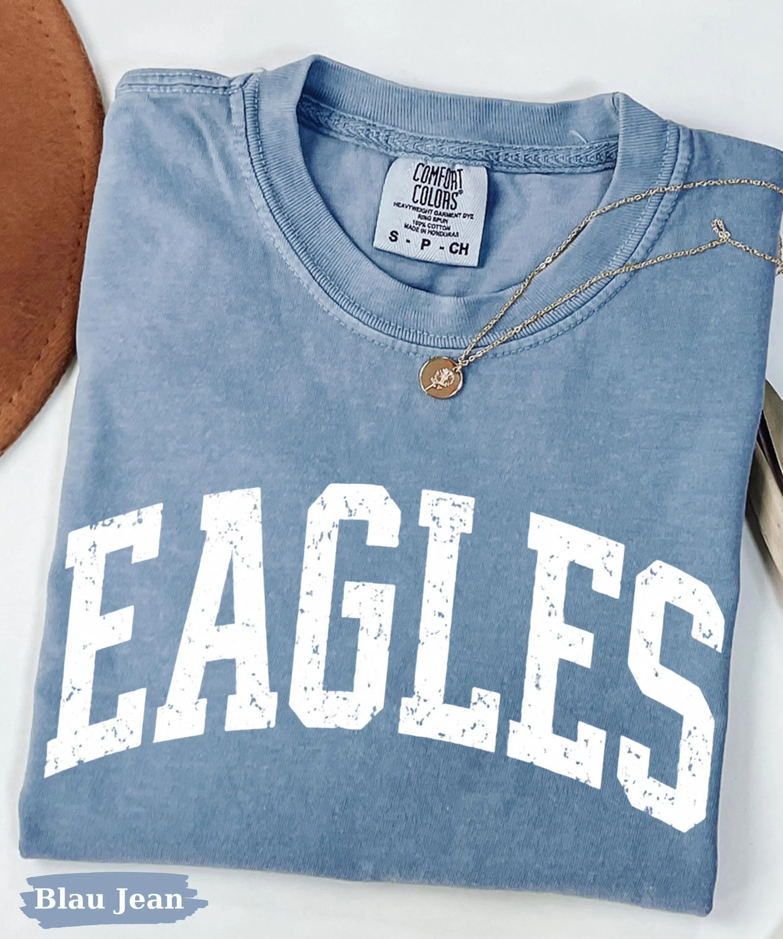 Comfort Colors Vintage Eagles Shirt, Comfort Colors Football Tee, Gameday Apparel
