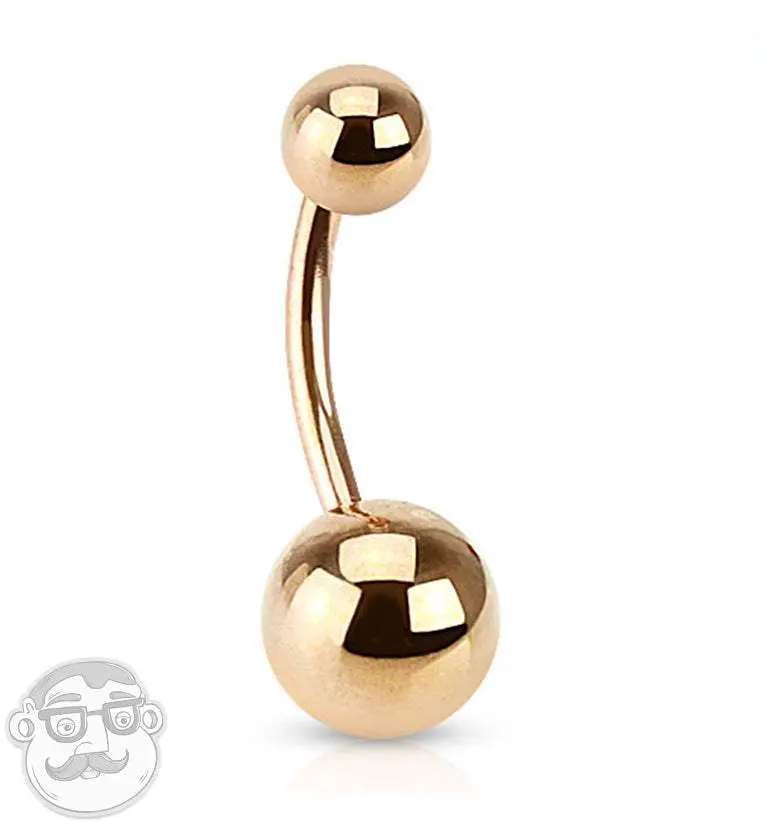 Rose Gold PVD Belly Button Ring