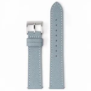 Classic Textured Leather Strap with Quick Release Pin Buckle