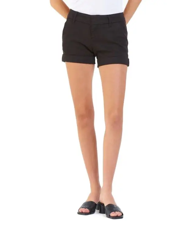 Hampton Mid Rise Shorts in Black by Dear John