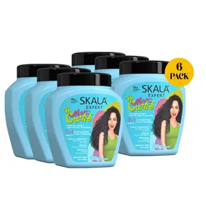 6-Pack Skala Expert Mais Cachos 35.2 oz – Brazilian Curly Hair Treatment for Curly & Coily Hair Cream Haircare