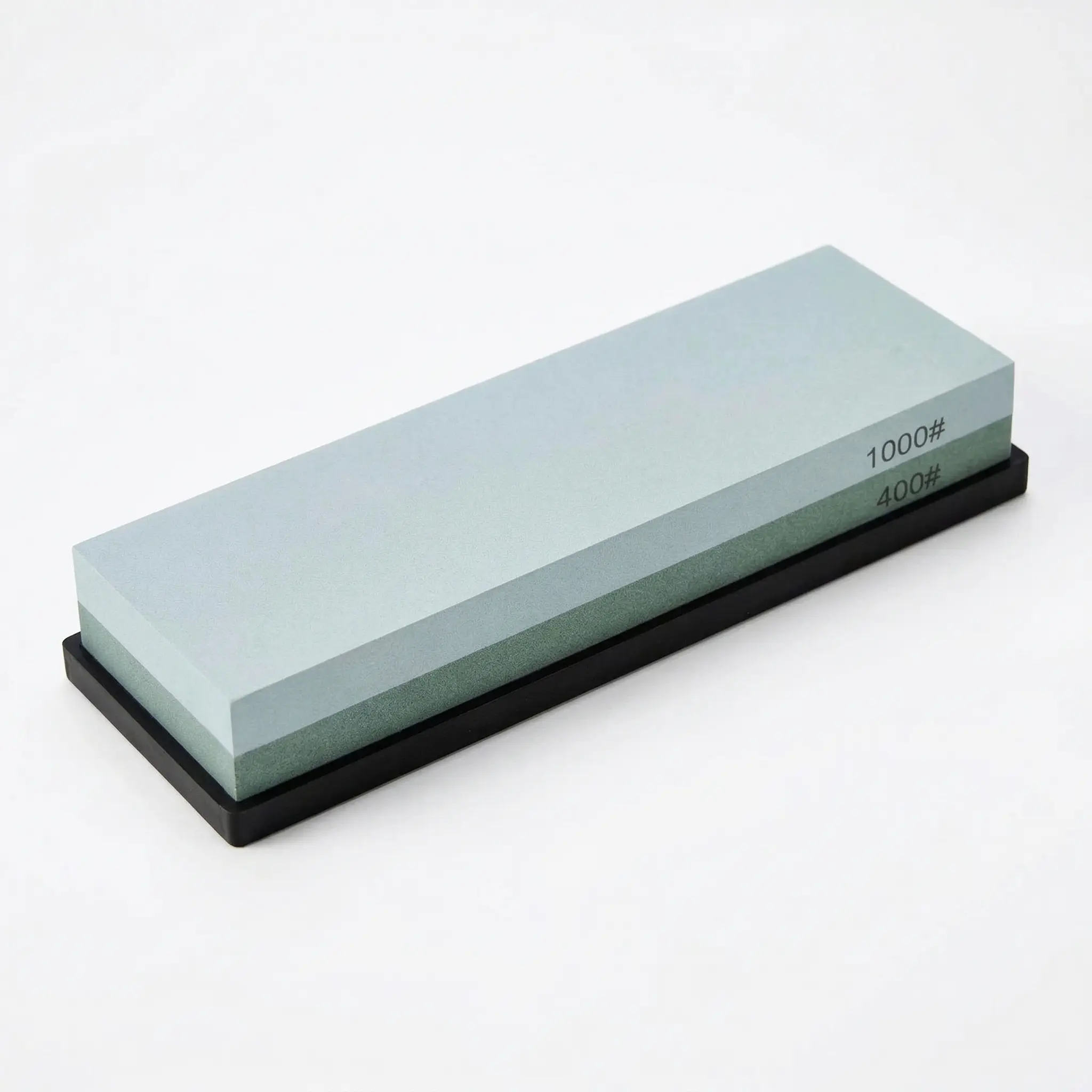 Premium Quality Double-Sided 400/1000 Grit Waterstone Knife Sharpener - Silicone Non-Slip Base, No Oil Needed, for All Types of Kitchen Knives