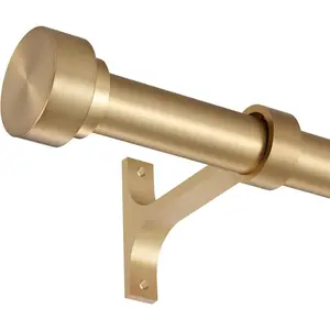 16-150 Inch Curtain rods, 1 Inch Diameter Splicing and Telescoping Structure Window  Rods Set Adjustable Drapery Rods Heavy Duty Pole, Warm