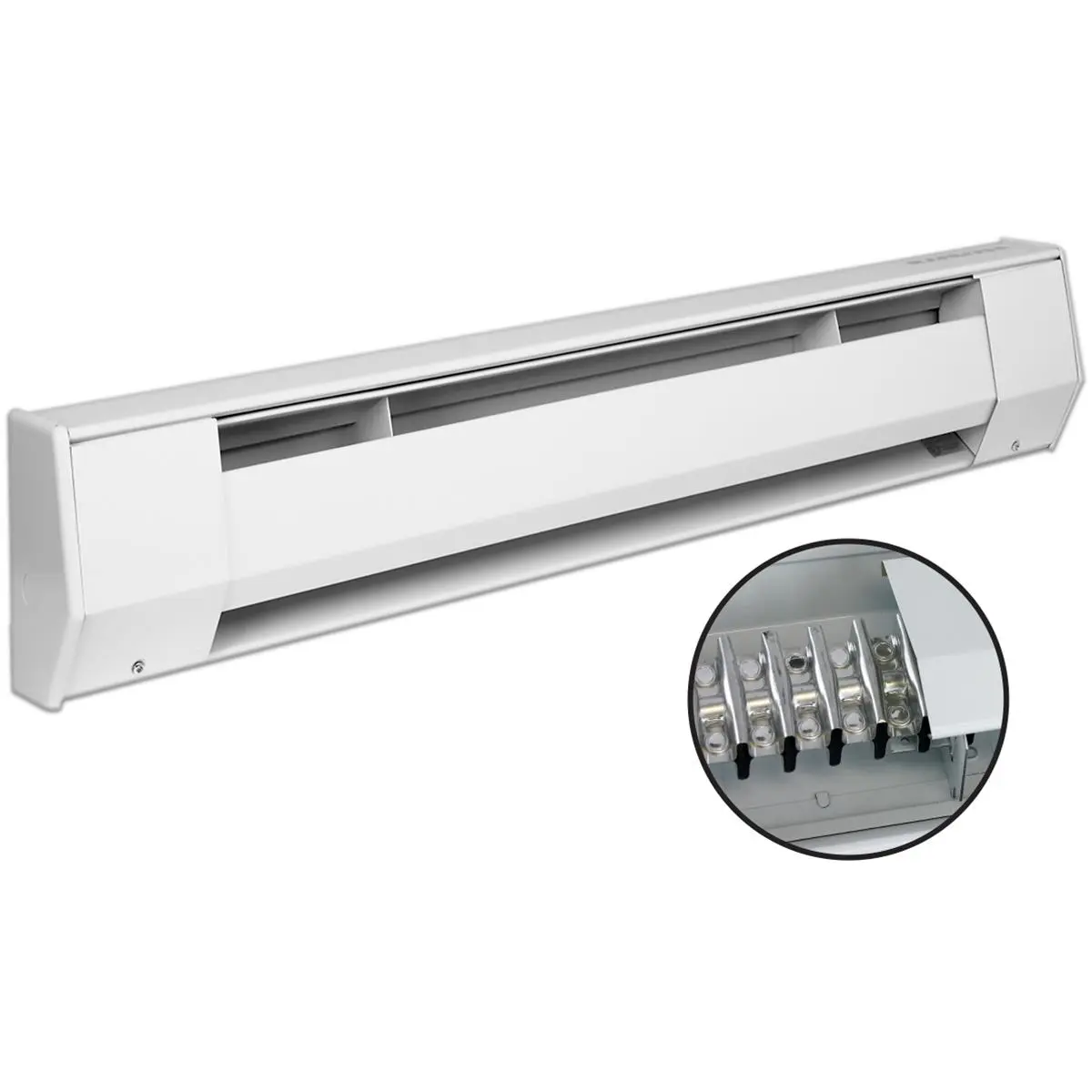 King Electric 5K2012BW 5 ft. 208V 1250W Electric Baseboard Heater, White