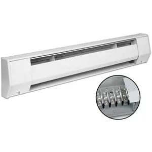 King Electric 4K1210BW 4 ft. 120V K Baseboard Heater - 1000W, White