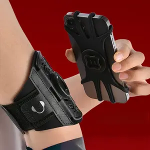 Adjustable Wrist Phone Holder, 360° Rotatable Wrist Phone Armband, Detachable Wrist Phone Holder for Running, Fitness, Outdoor Sports, Jogging Equipment