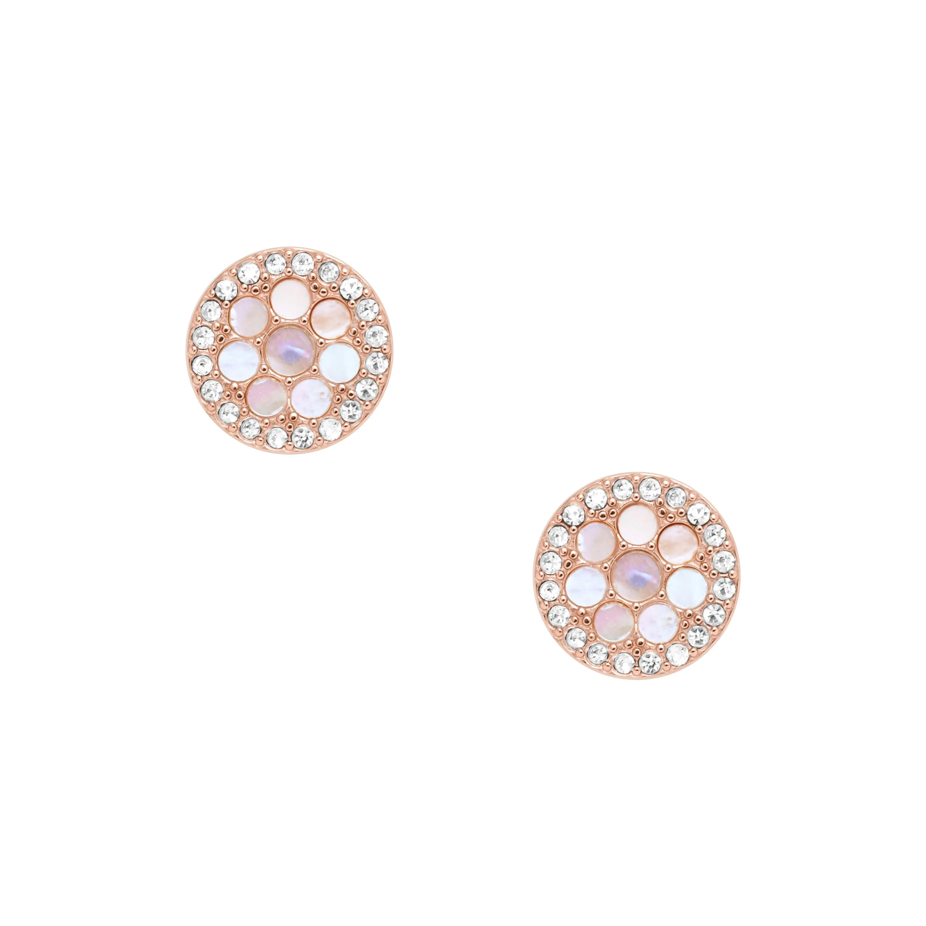 Fossil Women's Merrit Mosaic Mother-of-Pearl Stud Earrings