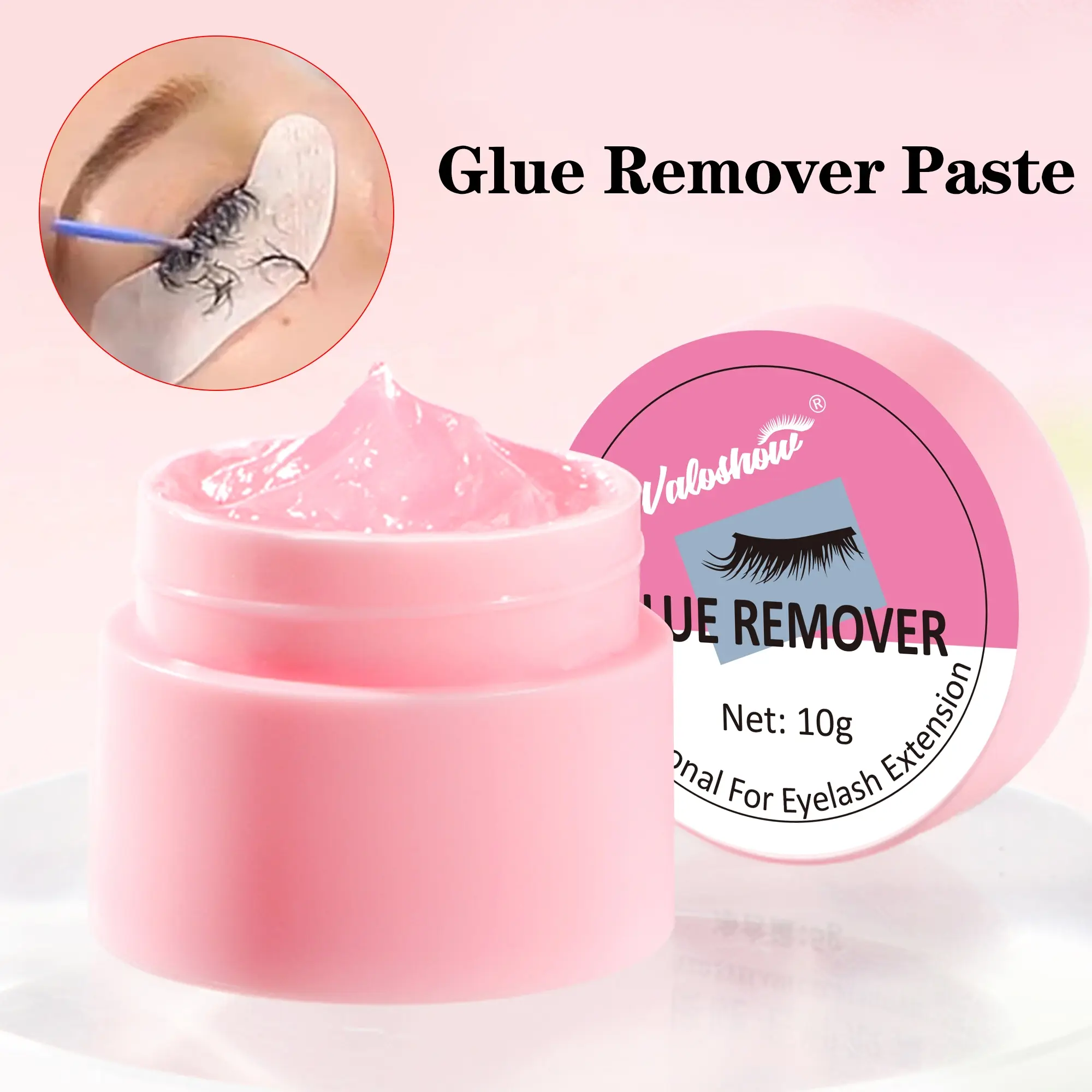 Professional Eyelash Extension Remover Glue, 10g, Quick Gentle Makeup Removal, No Fragrance, Suitable for All Skin Types, Non-Irritating