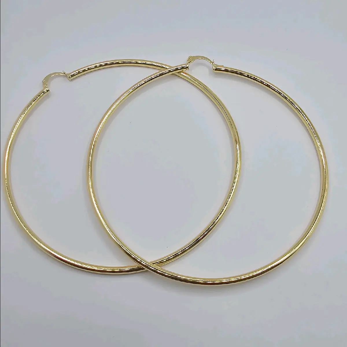 HOOPS EARRINGS xxl stainless steel gold color fashion style beautiful christmas gift accessories women