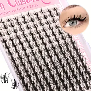 140pcs Fairy Eyelashes 8-18mm Manga Eyelashes C-Curl - Wide Span DIY Eyelash Natural Extension Wet View Sharp Anime Eyelashes Individual False Eyelashes Ultra-Thin Invisible Eyelash Strip Eyelash Clusters Extensions
