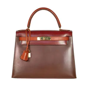 Pre-owned HERMÈS Box Calf Tote Bags Kelly 28