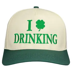 I Love Drinking St. Patricks Day Hat Custom Embroidered