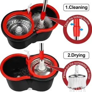 Adjustable Spin Mop and Bucket Set