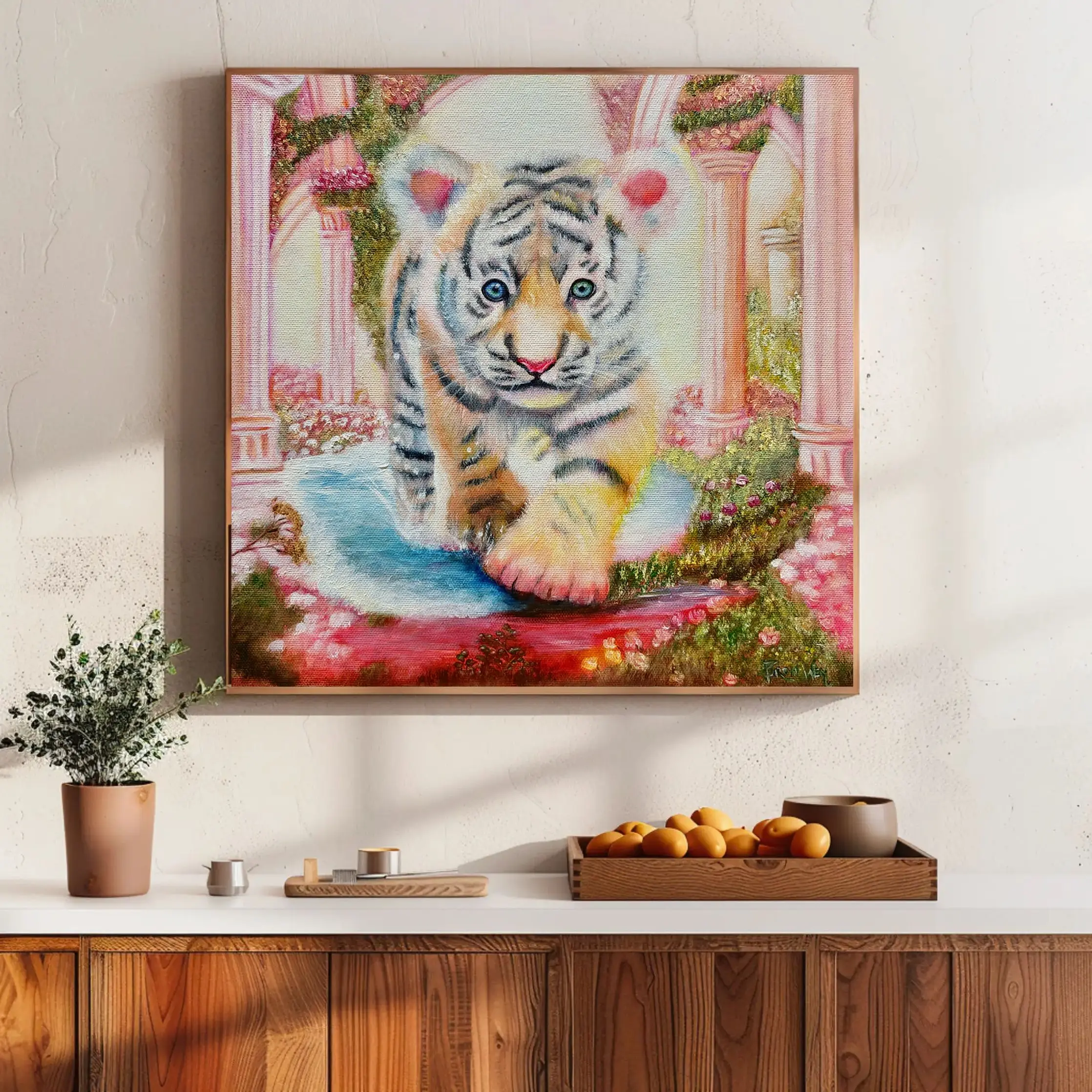 Canvas Print - 1.25" Thick Poly-Cotton Blend Fade-Resistant Hand-Stretched Over Solid Wood Stretcher Bars with Mounting Brackets Included