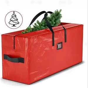 Christmas Tree Storage Bag, Durable Waterproof Material, Zipper Closure, Handle, Fits 9 Ft Artificial Trees, Dustproof Insect-Proof Moisture-Proof, Space Saver Bags, Space Saving Bag