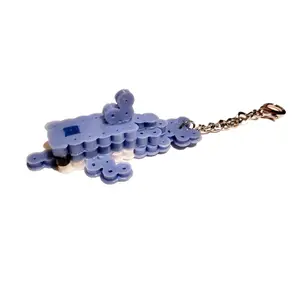 Dolphin Perler Bead Trinket | Optional Keychain Bag Charm Toy | Customizable Color