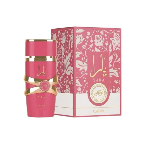 Lattafa Yara Candy Women's Cruelty-Free Floral Fruity Amber EDP (3.4oz/100ml) - Long Lasting Perfume with Green Mandarin, Blackcurrant, Amber Vanilla Syrup Warmth Notes