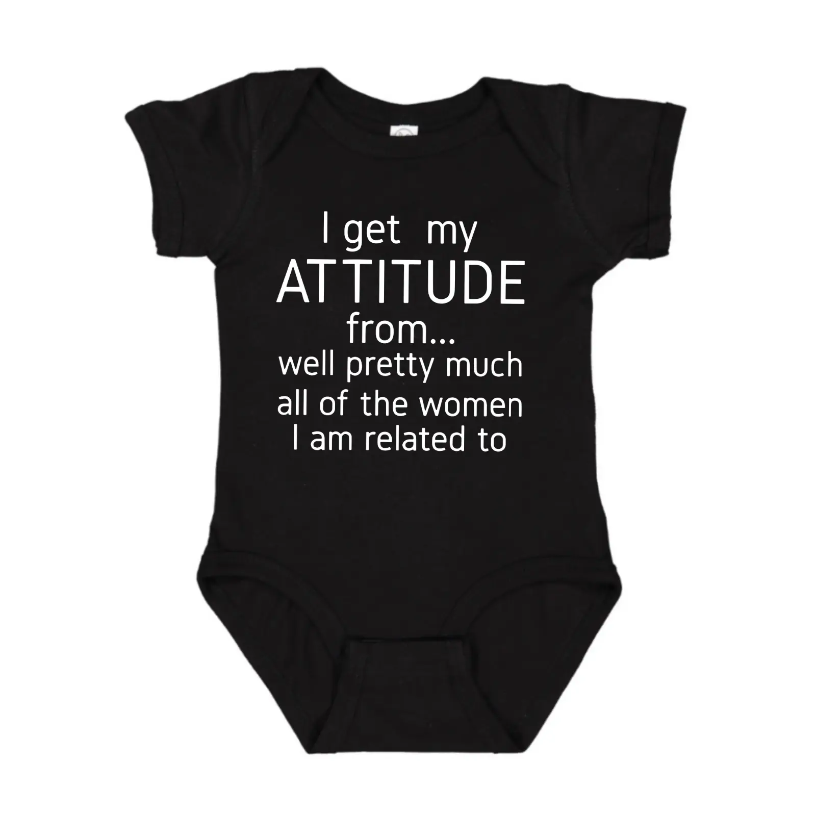 I get my Attitude from... Baby Onesie, Grandparent Baby Announcement Onesie baby  showers  outfit