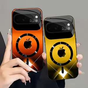 Futuristic Cyberpunk MagSafe Case — Neon Metallic Glossy Magnetic Cover for Google Pixel 10 Pro — 975