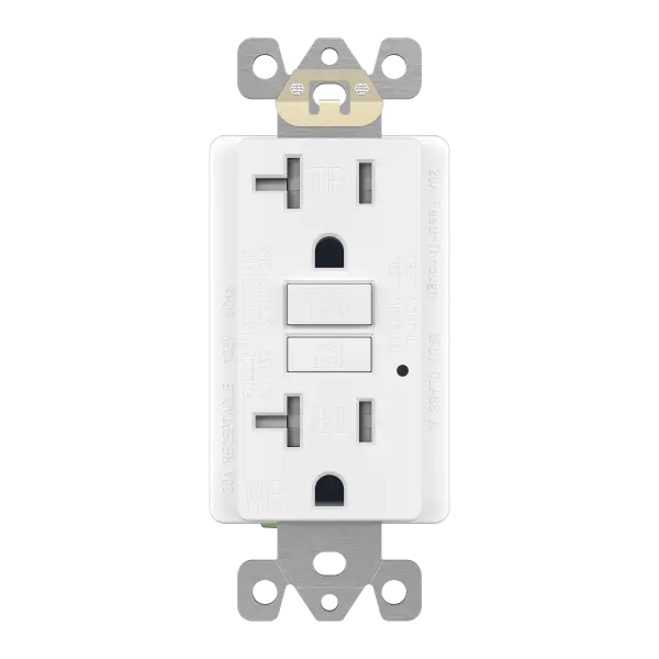 Enerlites 20A Outdoor GFCI Outlet - Tamper-Resistant, Self-Testing, Self-Grounding Electrical Socket with LED Indicator Light