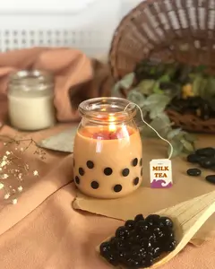 Milk Tea Boba Candle