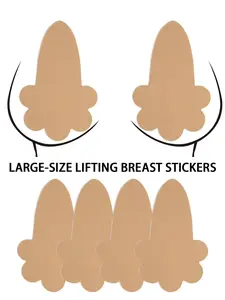 Disposable flower-shaped lifting nipple cover chest patch | Wear light and thin seamless | Litching upper support design | Prevent sagging breasts and tighten breasts | Suitable for weddings, parties and festivals