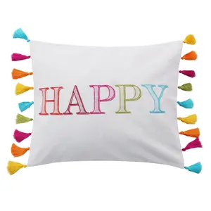 Karola Happy Pillow with Tassels
