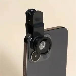 3-in-1 Mobile Phone Lens, Wide Angle Macro Fisheye Lens, Universal Clamp Lens for Samsung iPhone Android Smartphone, Mobile Phone Accessories, Portable, Smartphone Camera Accessories