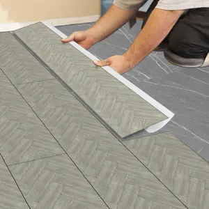 Self-adhesive pvc floor tiles, American natural wood grain appearance, waterproof and stain resistant, suitable for bathroom, kitchen, living room, bedroom, home renovation,36 inches x 6 inches