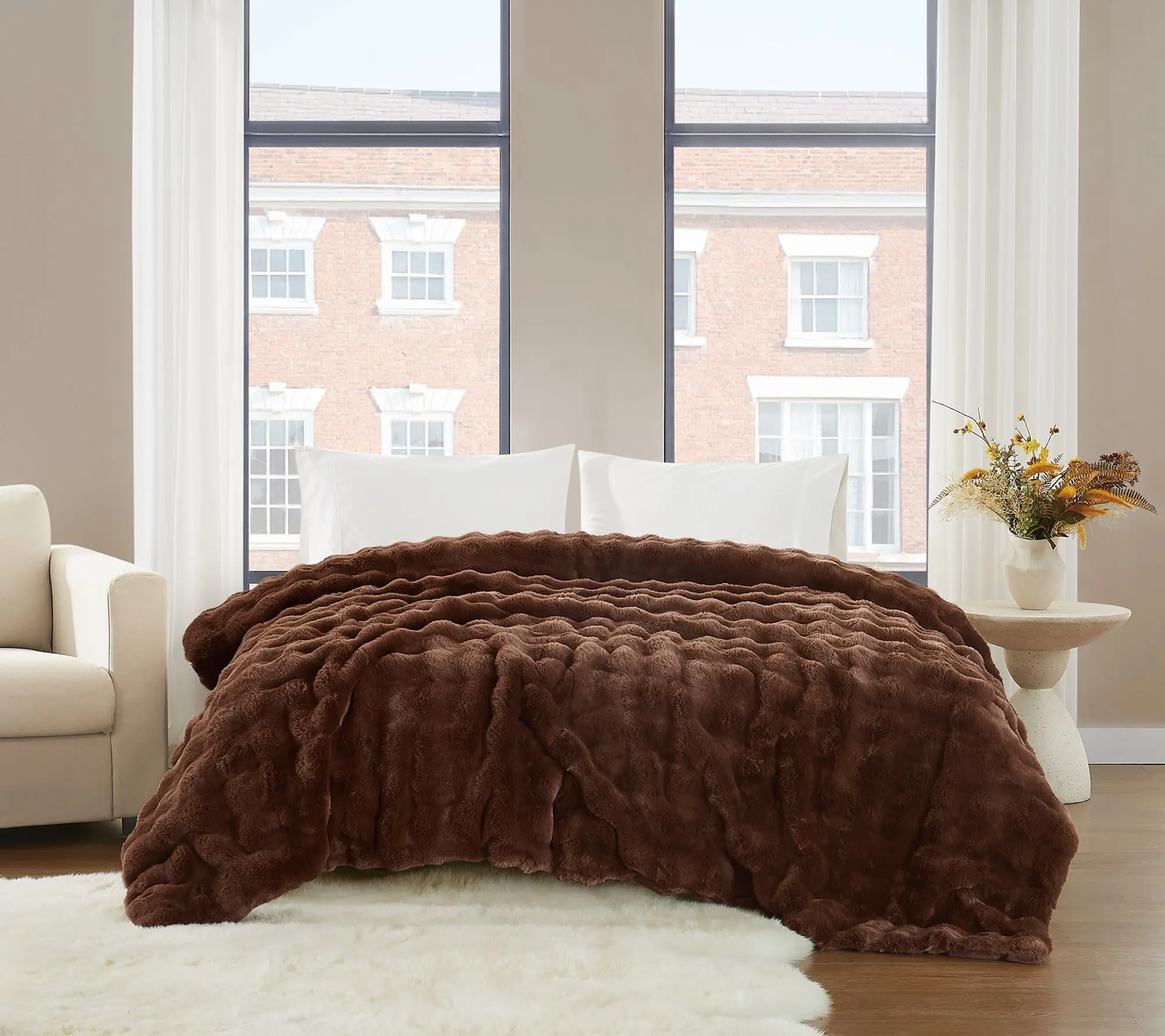 Brooklyn Loom Bubble Faux Fur Twin/TXL Blanket Brooklyn Loom Bubble Faux Fur Twin/TXL Blanket